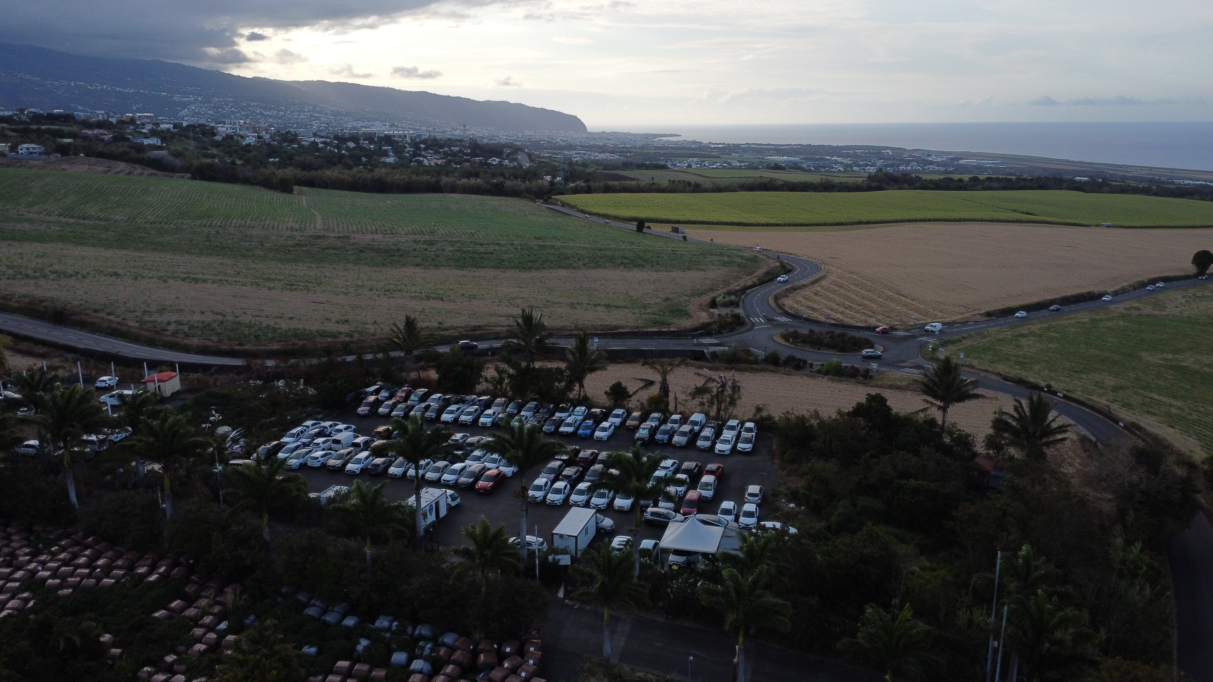 Photo aérienne parking st marie